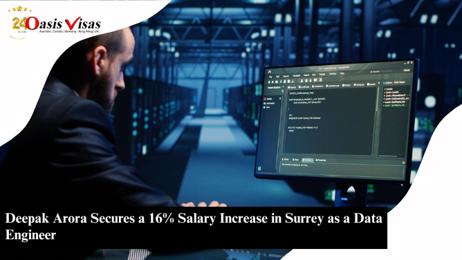 Deepak Arora Secures a 16% Salary Increase in Surrey as a Data Engineer