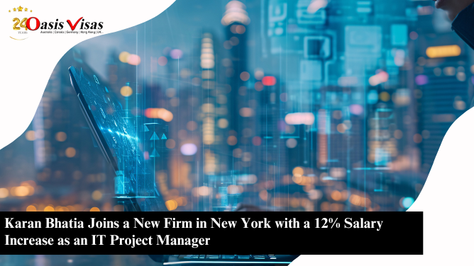 Karan Bhatia Joins a New Firm in New York with a 12% Salary Increase as an IT Project Manager