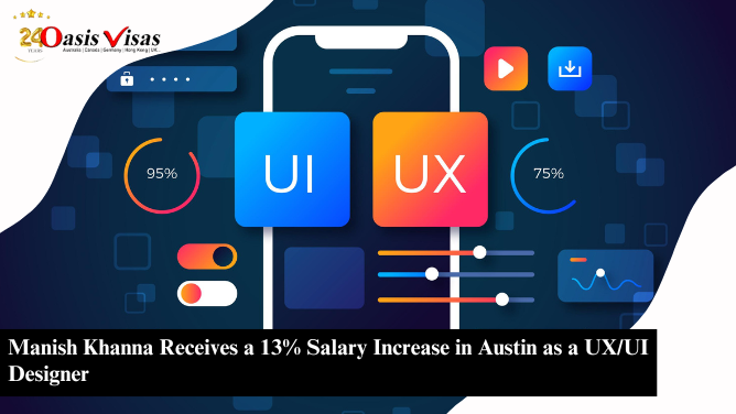 Manish Khanna Receives a 13% Salary Increase in Austin as a UX/UI Designer