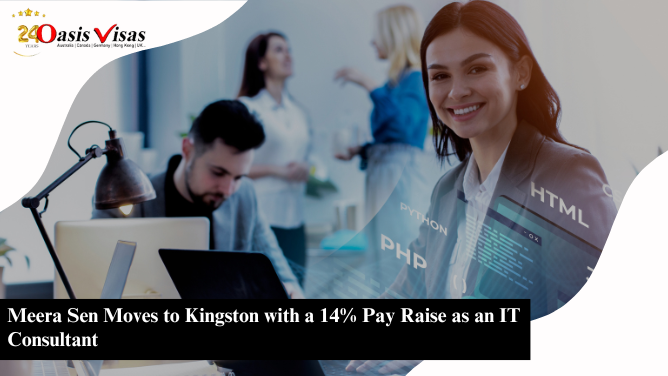 Meera Sen Moves to Kingston with a 14% Pay Raise as an IT Consultant