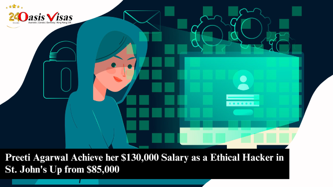 Preeti Agarwal Achieve her $130,000 Salary as a Ethical Hacker in St. John's Up from $85,000