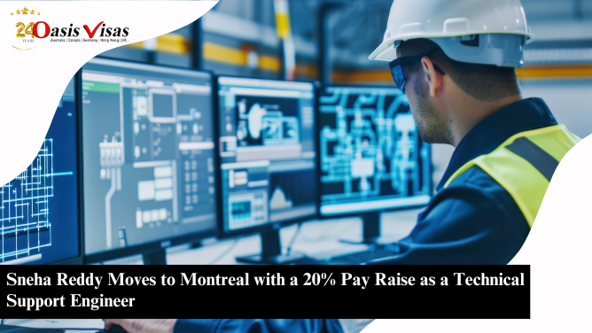 Sneha Reddy Moves to Montreal with a 20% Pay Raise as a Technical Support Engineer