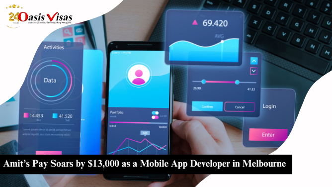 Amit’s Pay Soars by $13,000 as a Mobile App Developer in Melbourne