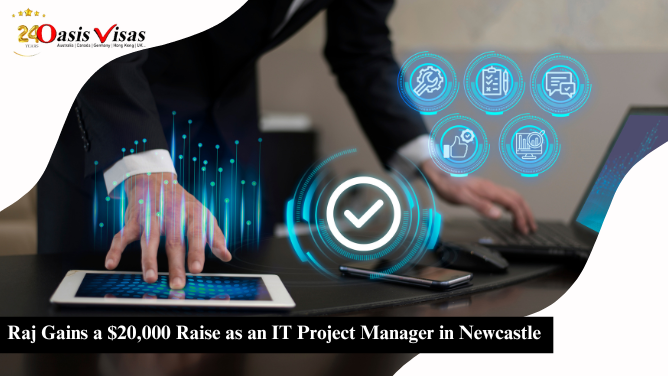 Raj Gains a $20,000 Raise as an IT Project Manager in Newcastle